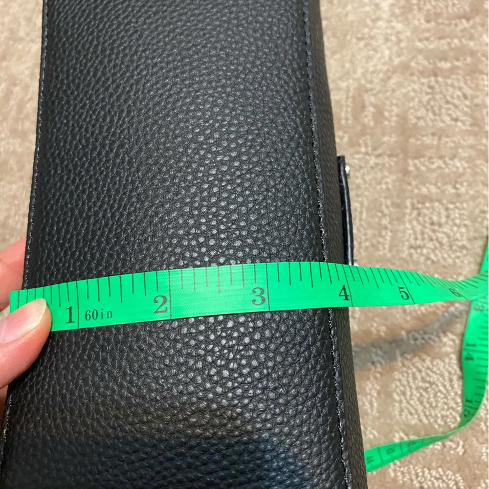 NWT {Sephora} Everyday Cosmetic Bag/Zip Pouch ~ Black Faux Leather